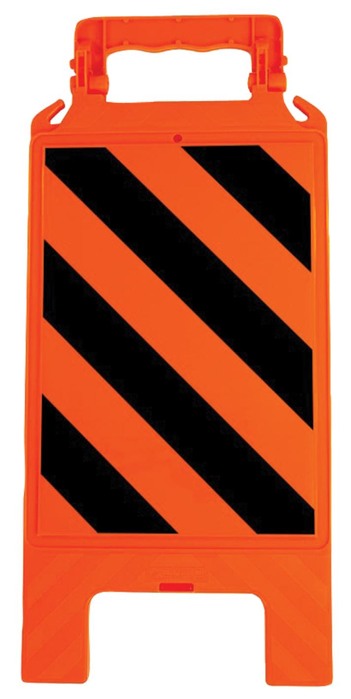 CHEVALET SIGNALISATION ORANGE FLUO