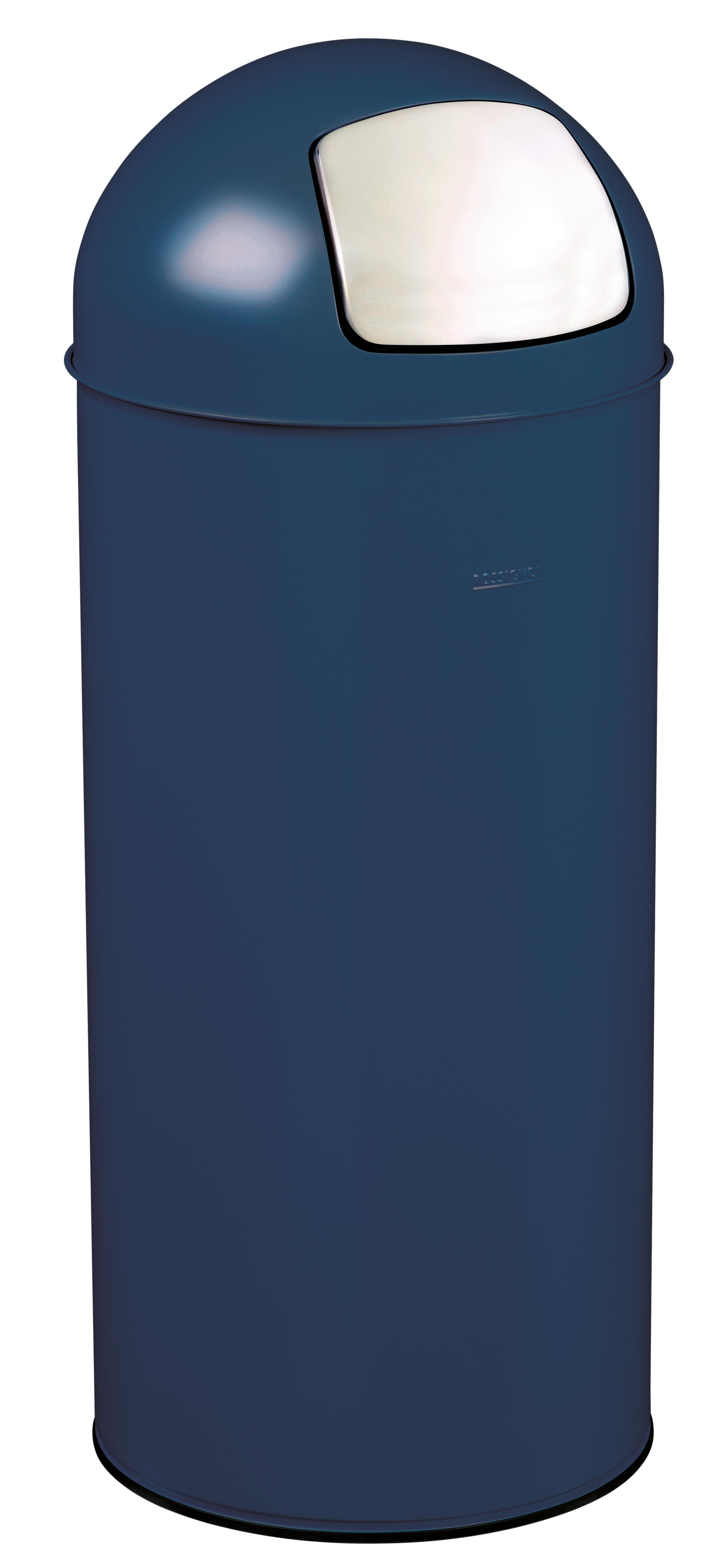 POUBELLE PUSH AVEC COUVERCLE A TRAPPE 45 LITRES