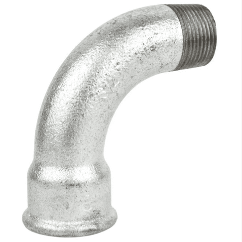 COUDE GRAND RAYON M-F FONTE GALVANISEE