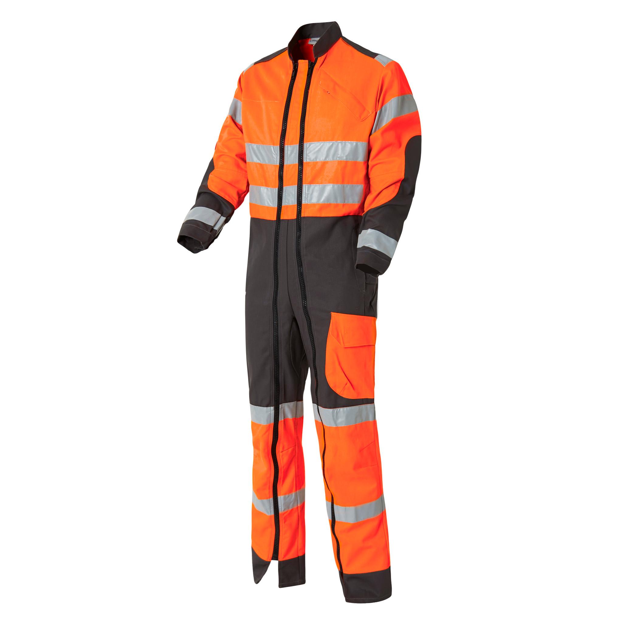 COMBINAISON HAUTE VISIBILITE JAUNE/GRIS CHARCOAL TAILLE S A 4XL