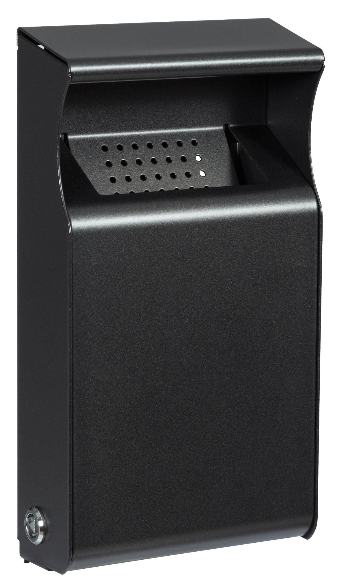 CENDRIER MURAL 1L GRIS METAL