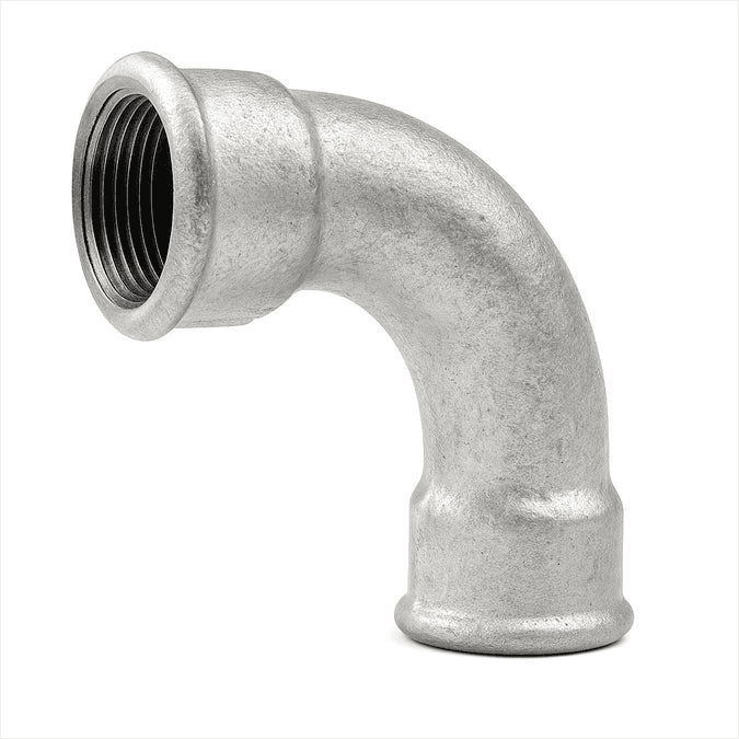COUDE GRAND RAYON F-F FONTE GALVANISEE