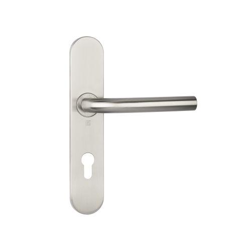 Ensemble double bequille sur plaque JADE série 1194 - Clé I - inox