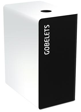 POUBELLE DE TRI CUVATRI EN ACIER POUDRE ANTI-UV