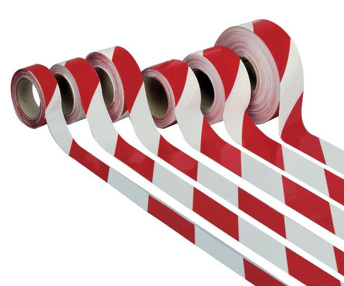 RUBAN DE SIGNALISATION ROUGE/BLANC 50 X 100