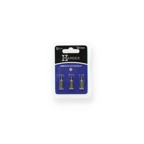 Set de 3 embouts pour étoile percée TTX - 25 mm - HANGER