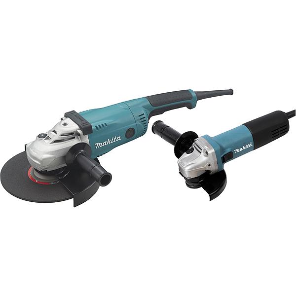 Lot de 2 meuleuses MAKITA Ø125mm (9558HNG)+ Ø 230 mm (GA9020)