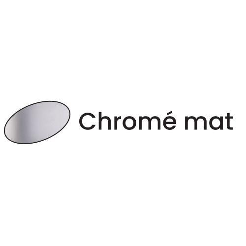 Ensemble double bequille sur plaque ELFE- Chromé mat - Bec de cane - 165MM