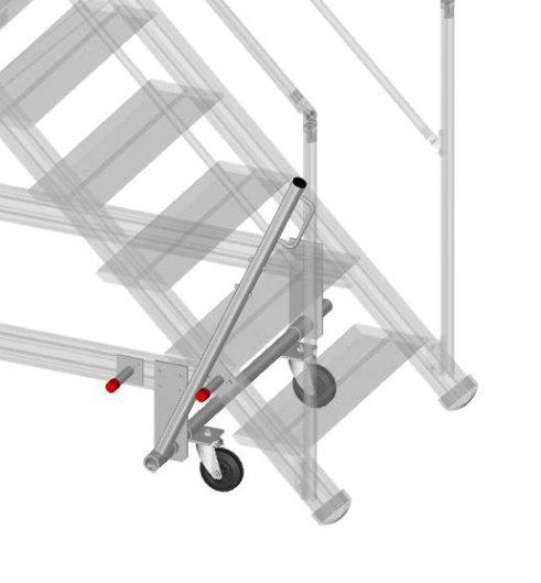 PLATEFORME MOBILE POUR ACCES BENNES A DECHETS (largeur 860mm)