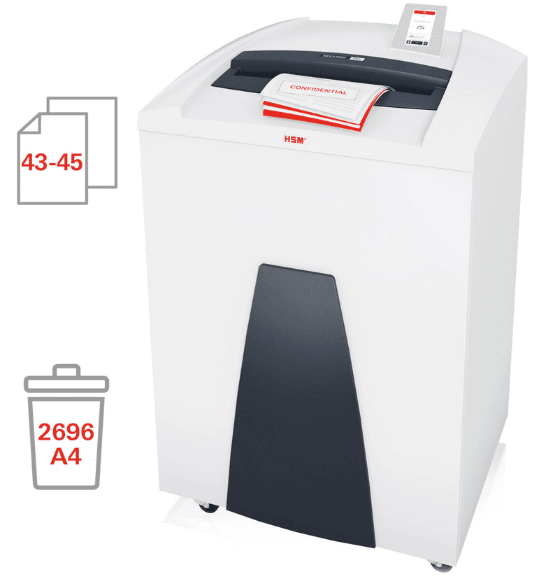 destructeur de documents forte capacité P44i Securio 3,9 x 40 mm HSM