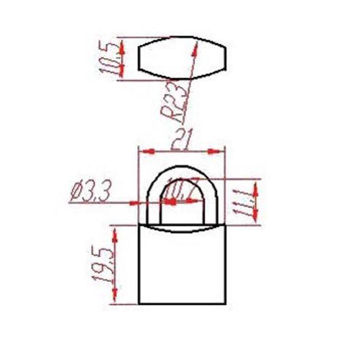 Cadenas laiton HERACLES UNO (sous blister)