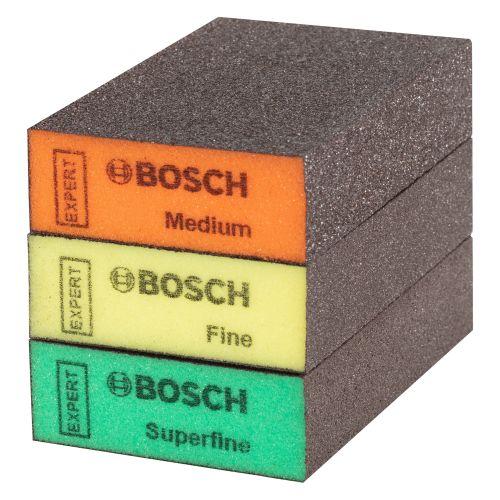 Éponge abrasive mousse STANDARD Bosch Expert pour ponçage