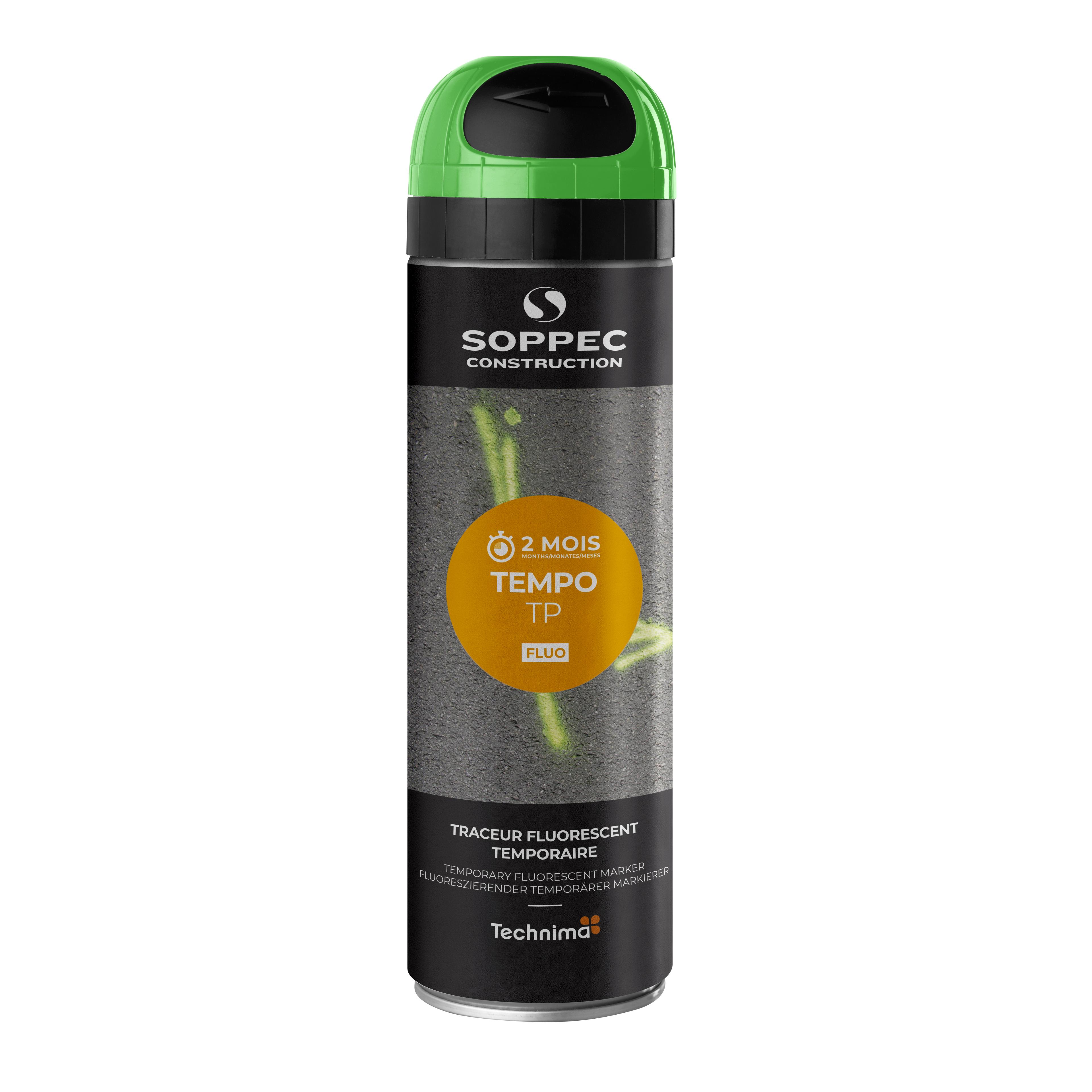 TRACEUR DE CHANTIER FLUO TEMPO TP BLANC