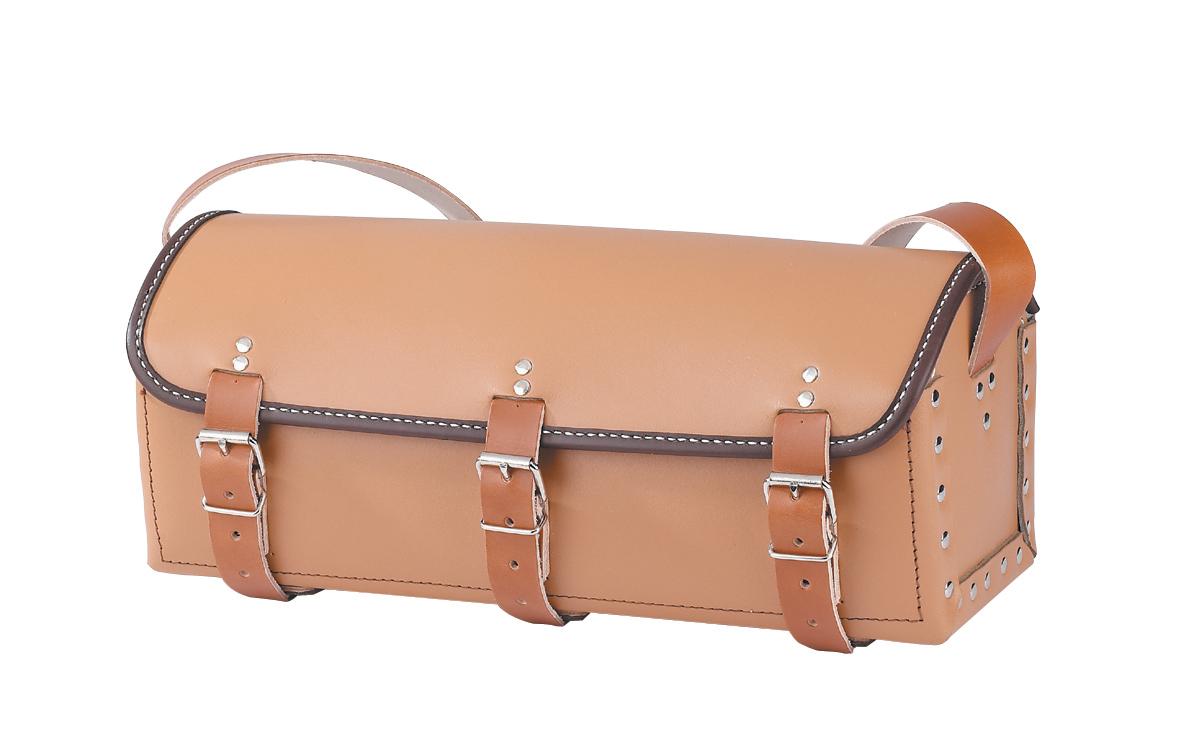 SAC A OUTILS TYPE PLOMBIER EN CROUTE DE CUIR