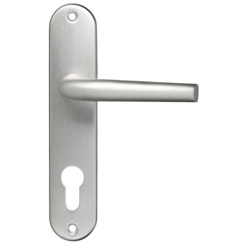 Ensemble double bequille sur plaque SANYA - Aluminium - Clé I - 165MM