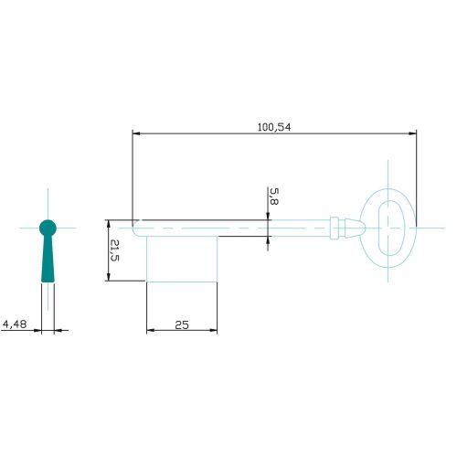 Ebauche de clé type LAPERCHE LP13 (sachet de 10)