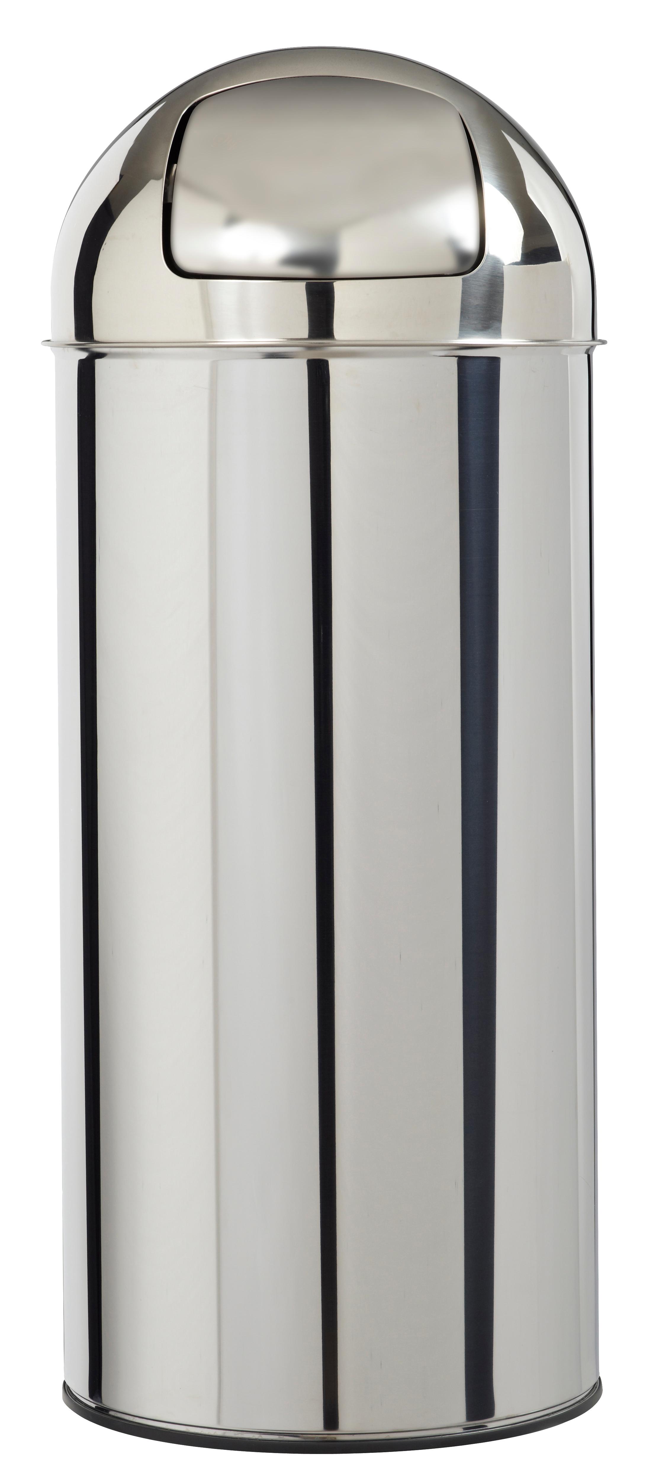 POUBELLE PUSH AVEC COUVERCLE A TRAPPE 45 LITRES
