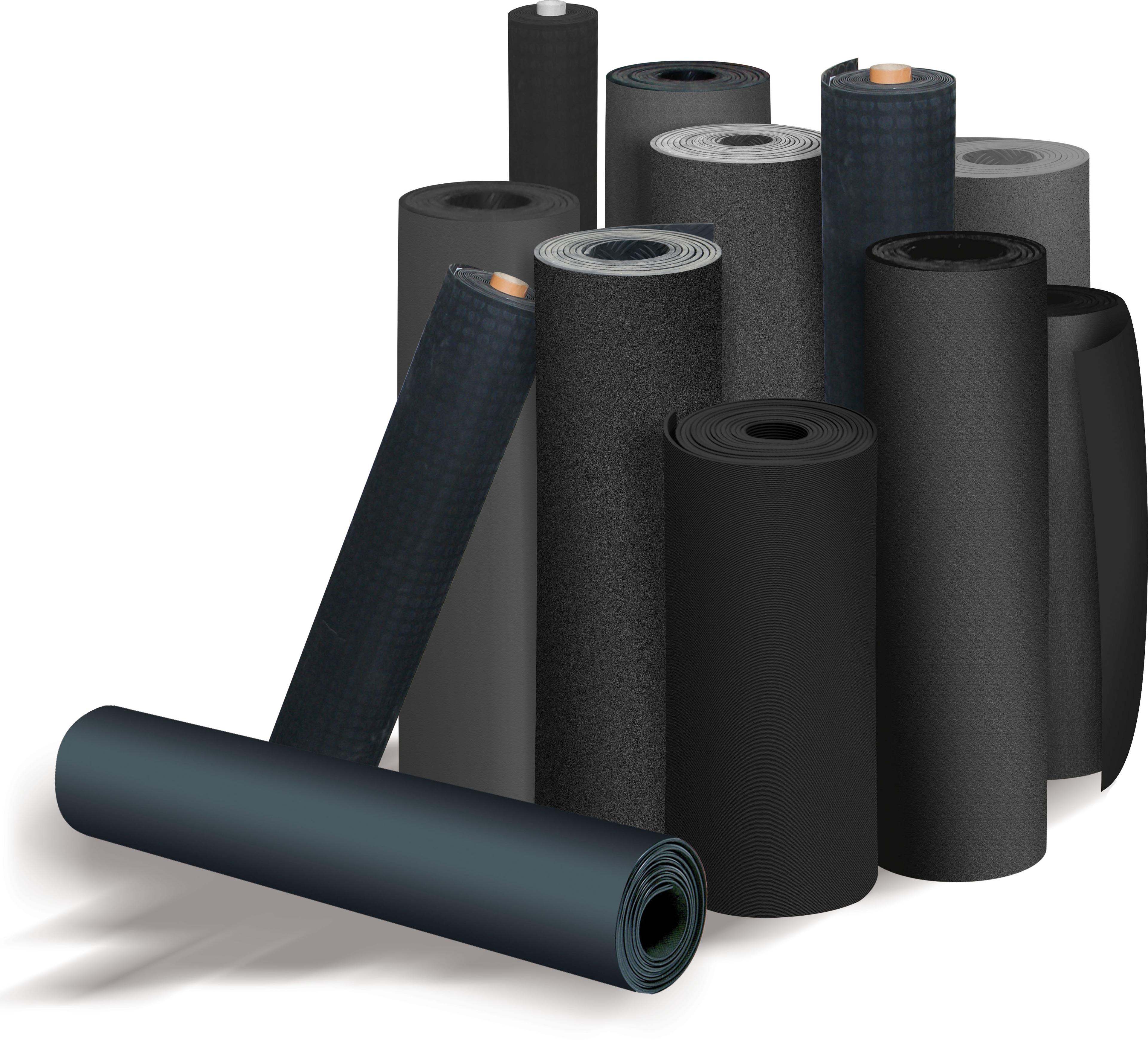 TAPIS CAOUTCHOUC POUR PROTECTION DU SOL NOIR