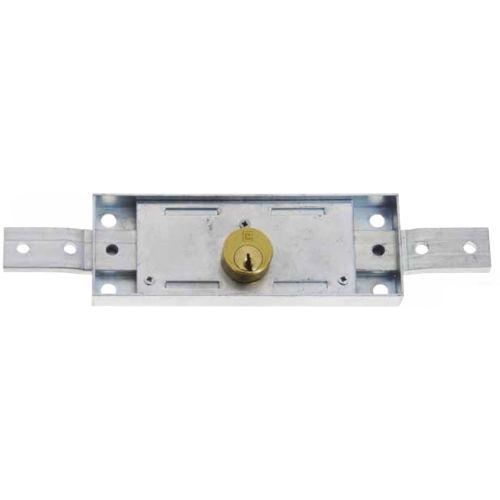 HERACLES I-521200KA serrure de rideau métallique à cylindre rond 155 x 55 mm à t