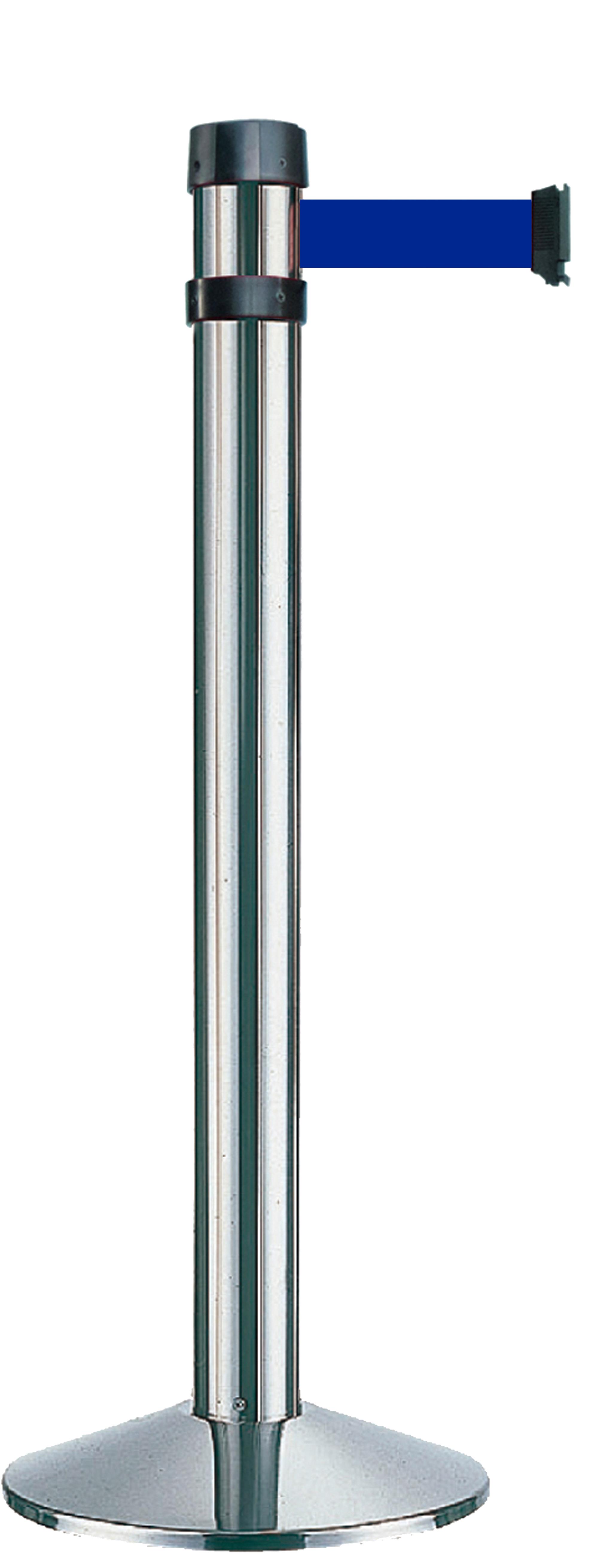POTEAU A SANGLE ROUGE SOCLE NOIR