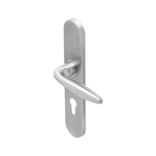 Ensemble double bequille sur plaque JADE série 1594 - Clé I - inox