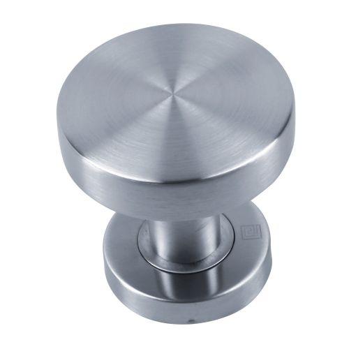 Bouton de porte rond JADE série BP01 Inox brossé - 52 MM