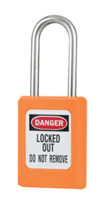 CADENAS DE CONSIGNATION MECANIQUE ANSE INOX ROUGE CLE MV