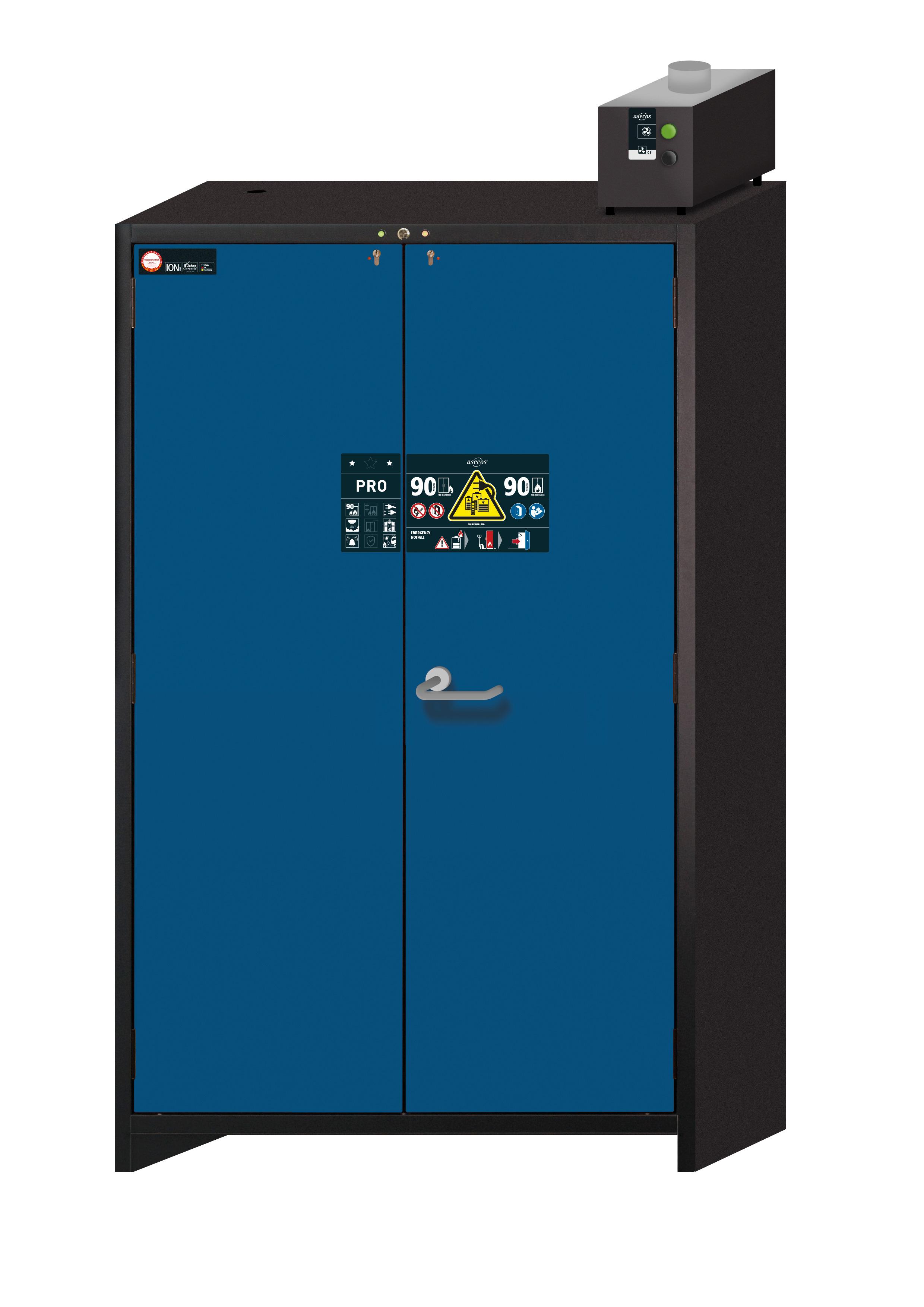 ARMOIRE DE SECURITE POUR BATTERIES LITHIUM-ION 1 PORTE 4 ETAGERES