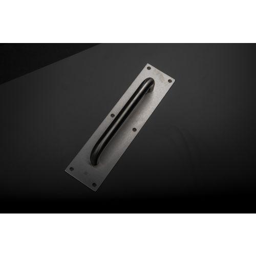 Poignée sur plaque tirage inox brossé - JADE - Inox