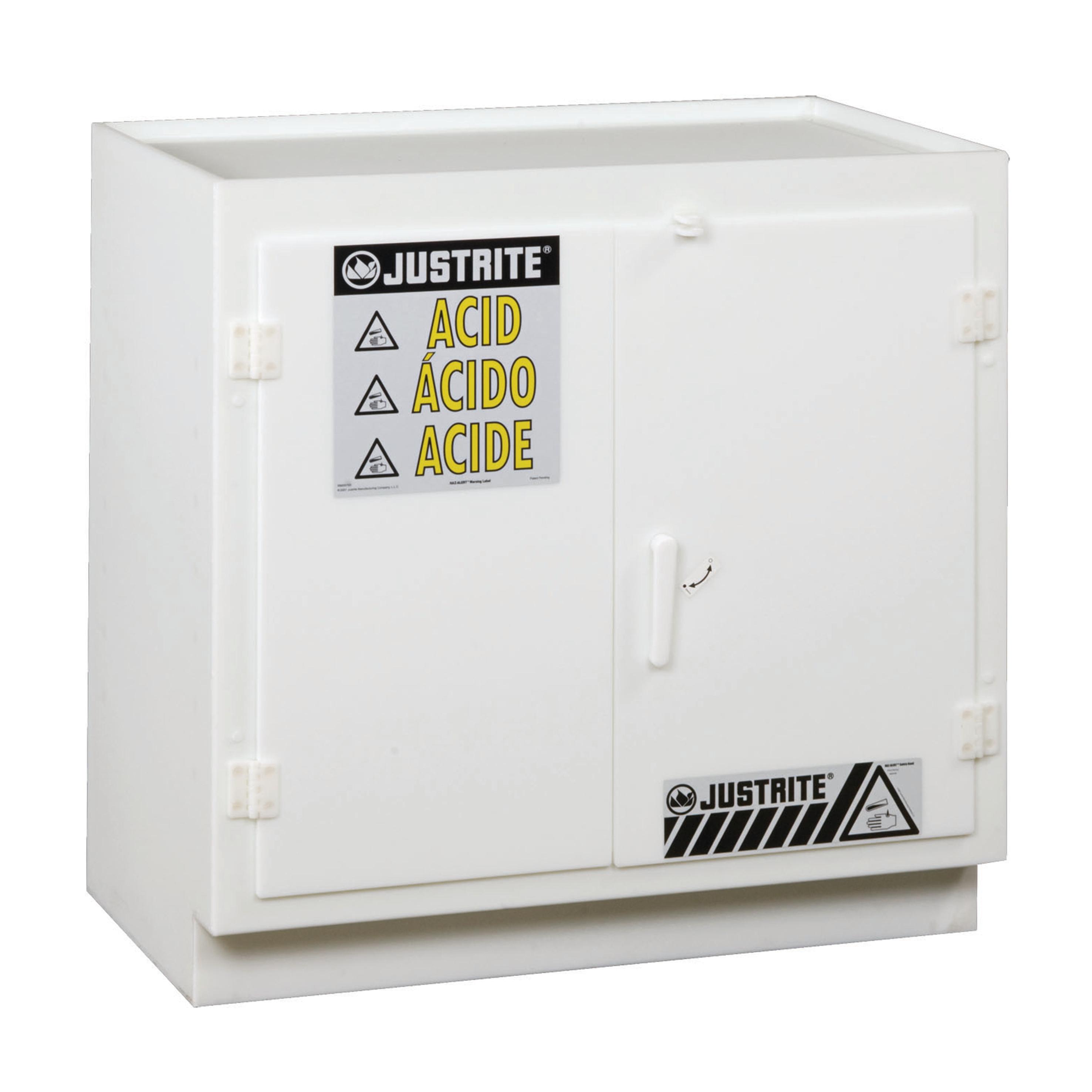 ARMOIRE D'ETABLI POUR LES ACIDES 6 BOUTEILLES 1 PORTE