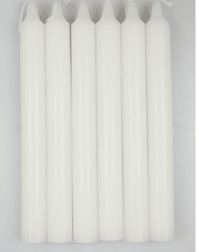 BOUGIES DROITES BLANCHES