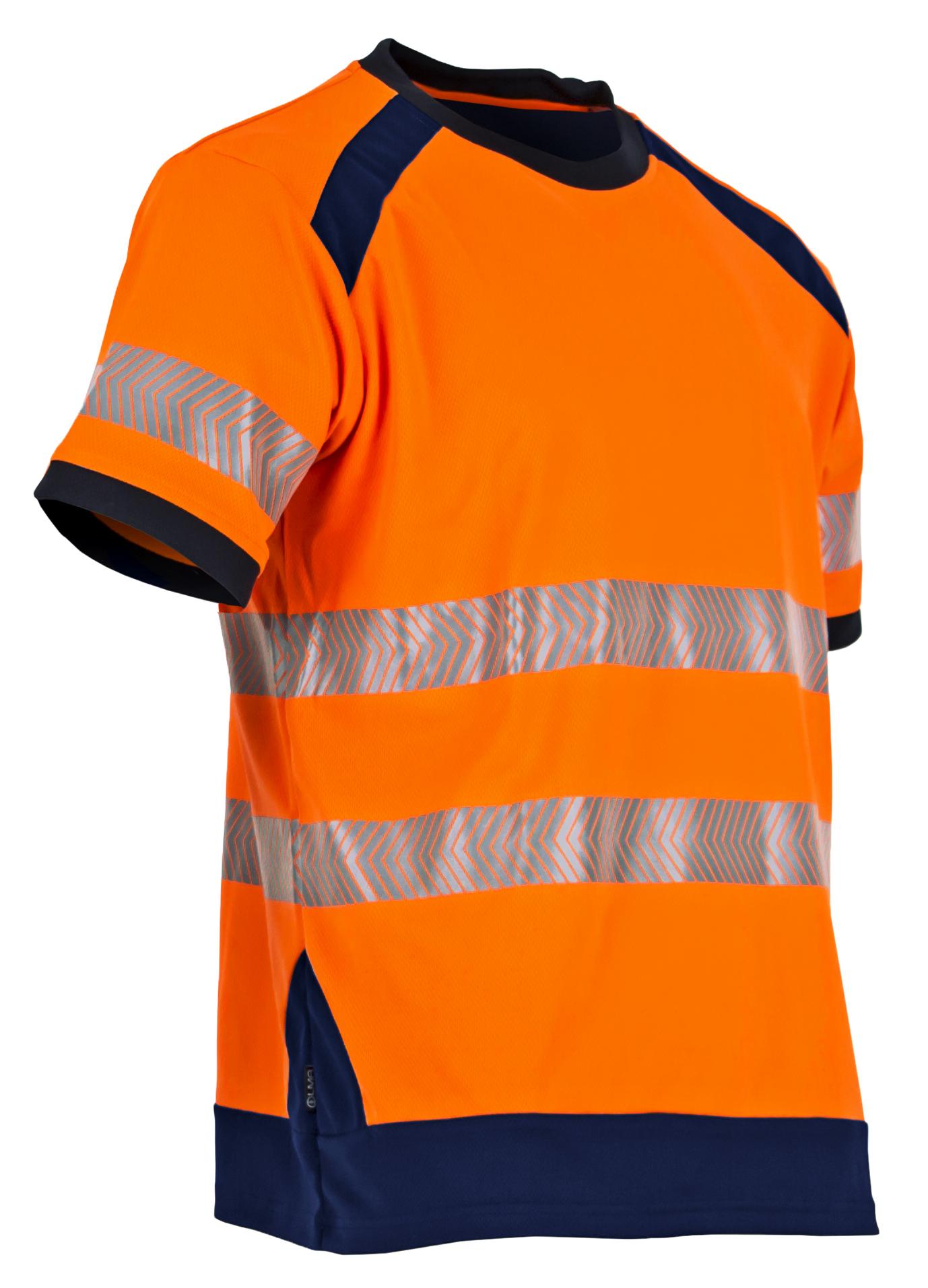 TEE-SHIRT HAUTE VISIBILITE JAUNE/MARINE TAILLE S A 3XL