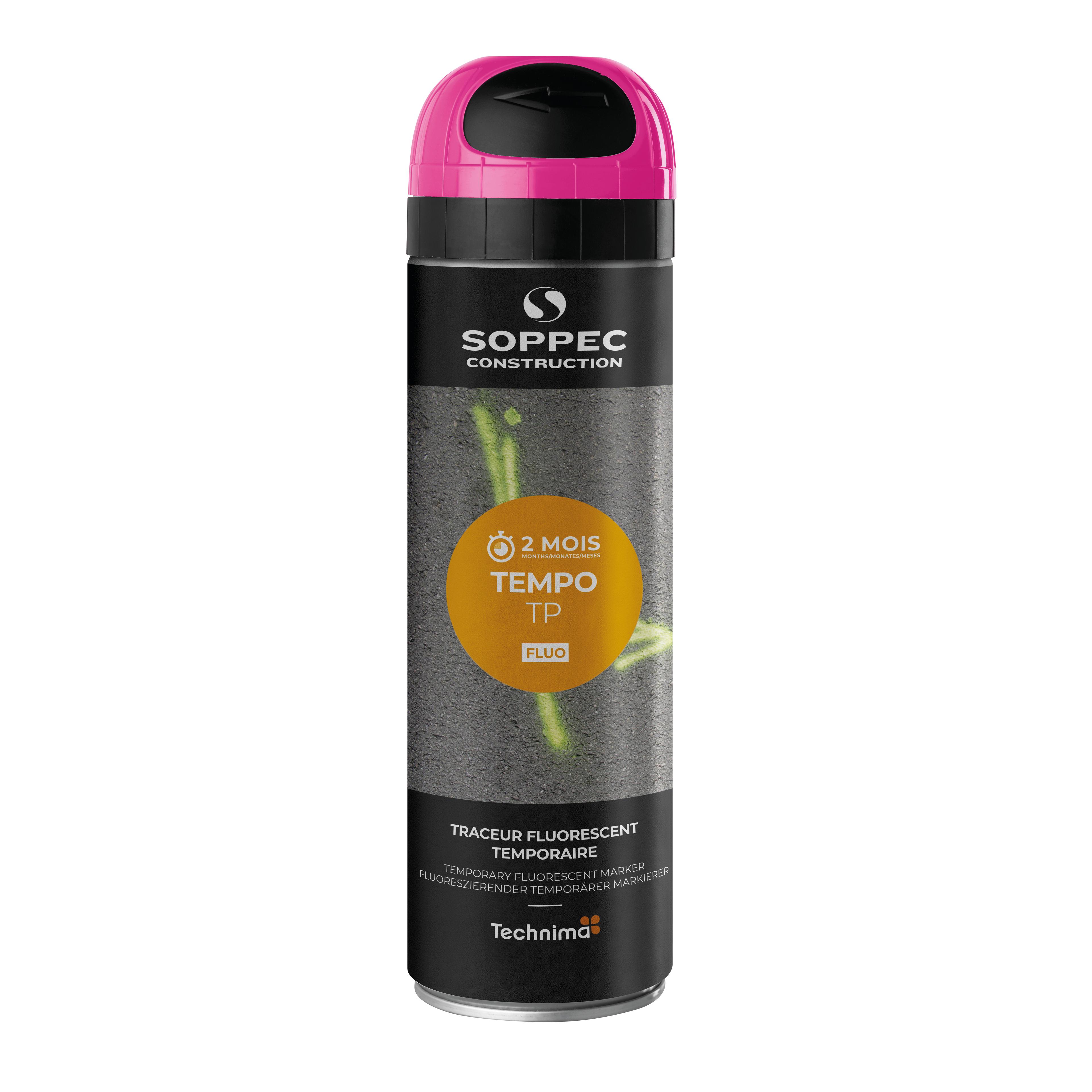 TRACEUR DE CHANTIER FLUO TEMPO TP BLANC