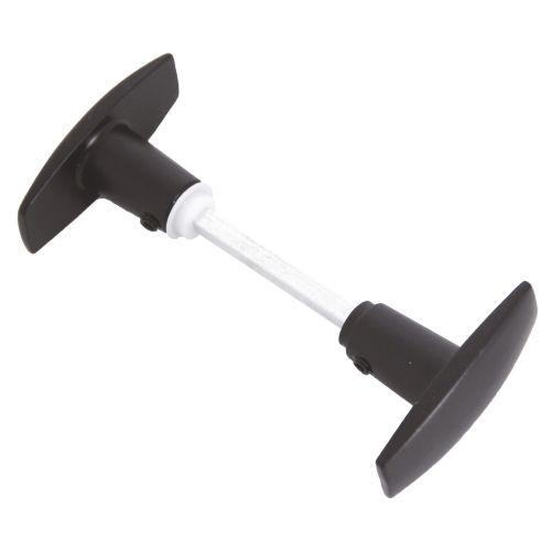 Paire de bouton double universelle - Aluminium brut
