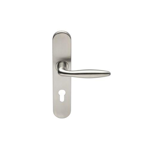 Ensemble double bequille sur plaque JADE série 1594 - Clé I - inox