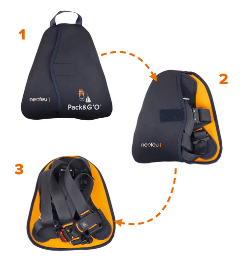 Harnais antichute 2 points avec sac intégré PACK&G'O®