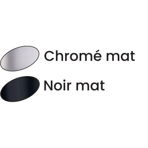 Ensemble sur plaque ELFE - Chromé mat - Clé I et Palière - 195MM