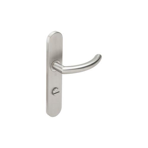 Ensemble double bequille sur plaque JADE série 1094 - Condamnation - inox brossé