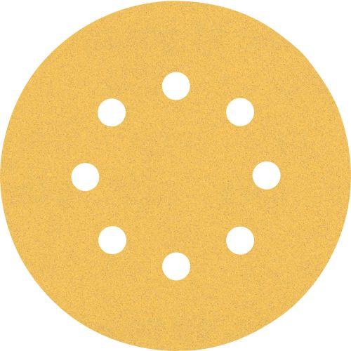 Disque abrasif auto-agrippant Ø115 mm à 8 trous EXPERT C470 (jaune)