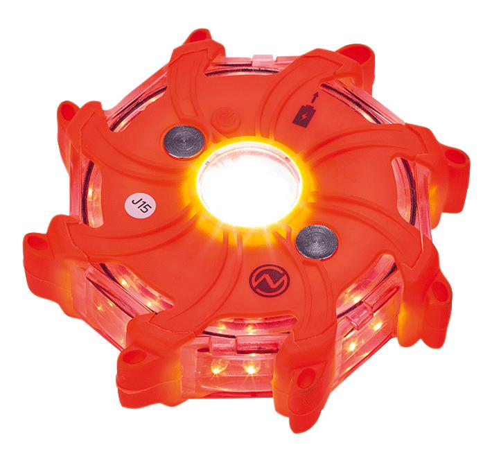 LAMPE PULSAR MAGNETIQUE LED RECHARGEABLE ROUGE