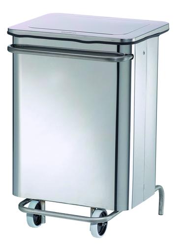 POUBELLE A PEDALE 70L BLANCHE 465 X 420 X 700
