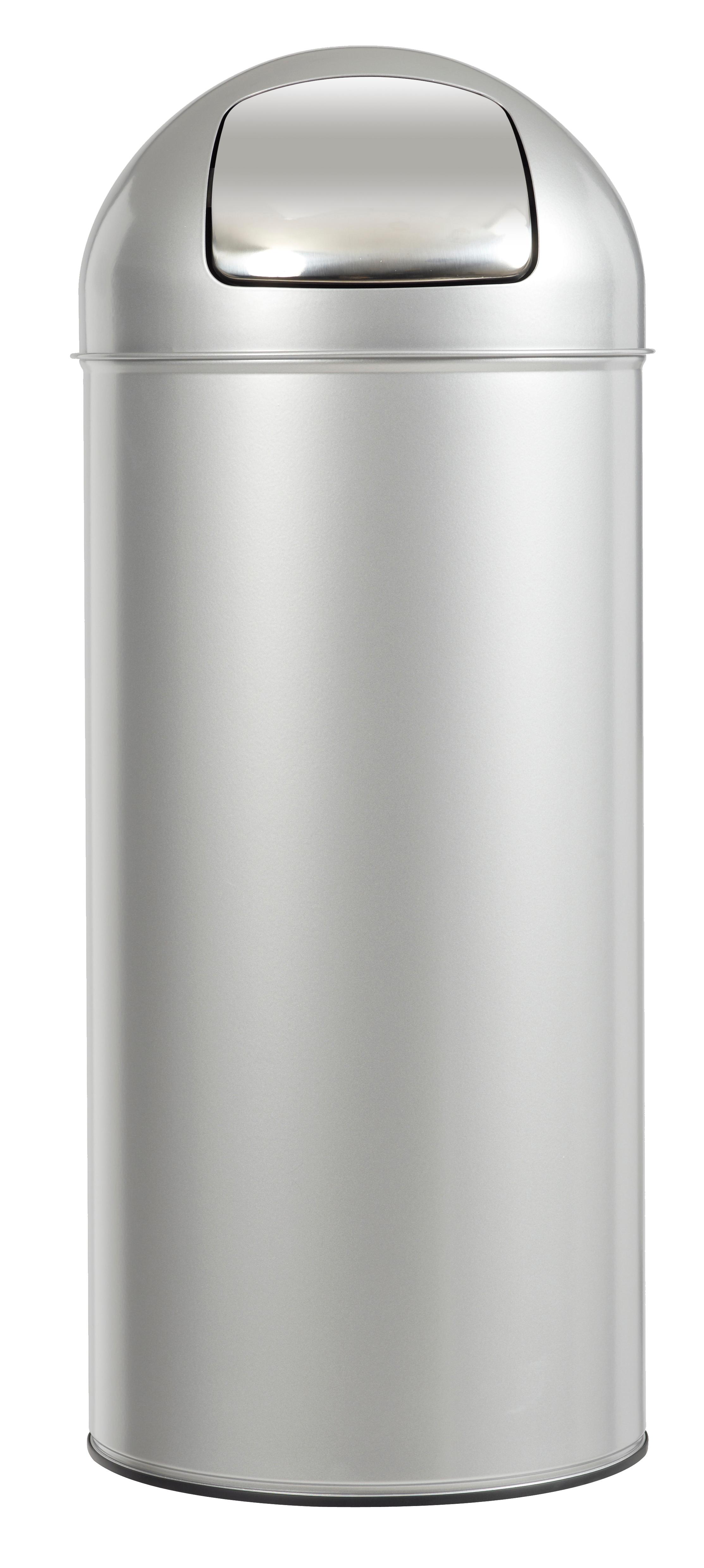 POUBELLE PUSH AVEC COUVERCLE A TRAPPE 45 LITRES