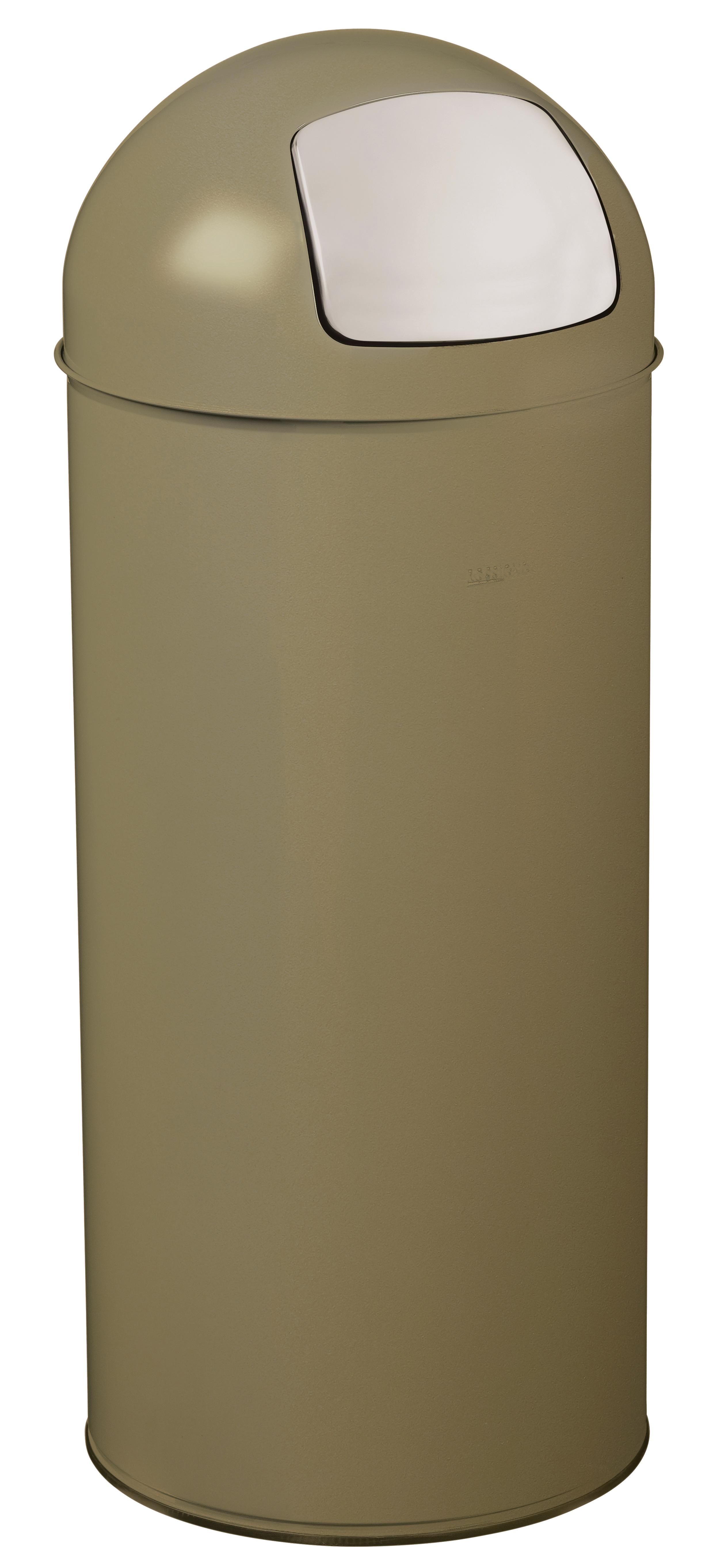 POUBELLE PUSH AVEC COUVERCLE A TRAPPE 45 LITRES