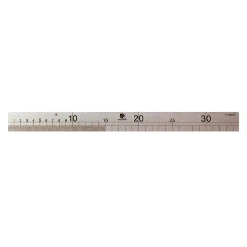 WILMART 103010 Jauge de charpentier 350 mm inox gravé