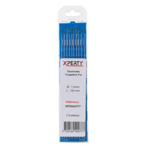 Electrode tungstène pur verte longueur 150 mm (étui de 10) - XPERTY