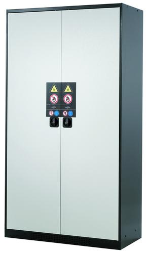 ARMOIRE DE SURETE AVE RETENTION 1 PORTE 2 ETAGERES 545X520X1105