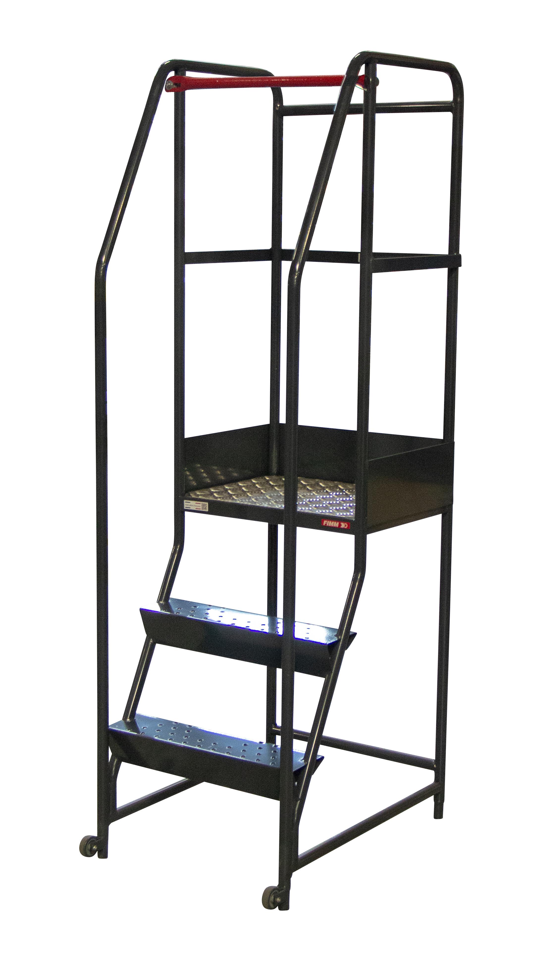 ESCABEAU ROULANT DROIT POUR PASSAGES ETROITS