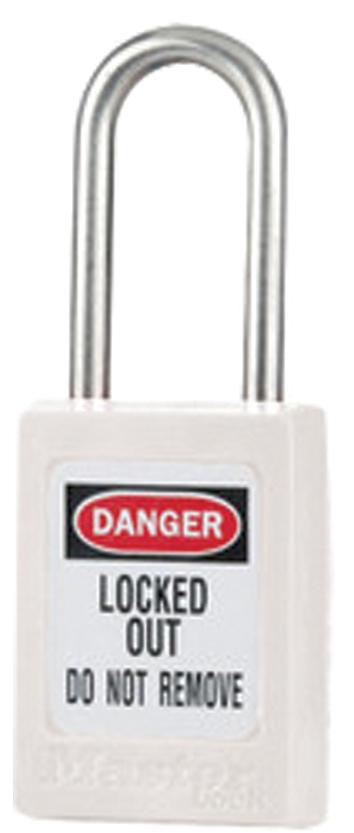 CADENAS DE CONSIGNATION MECANIQUE ANSE INOX ROUGE CLE MV