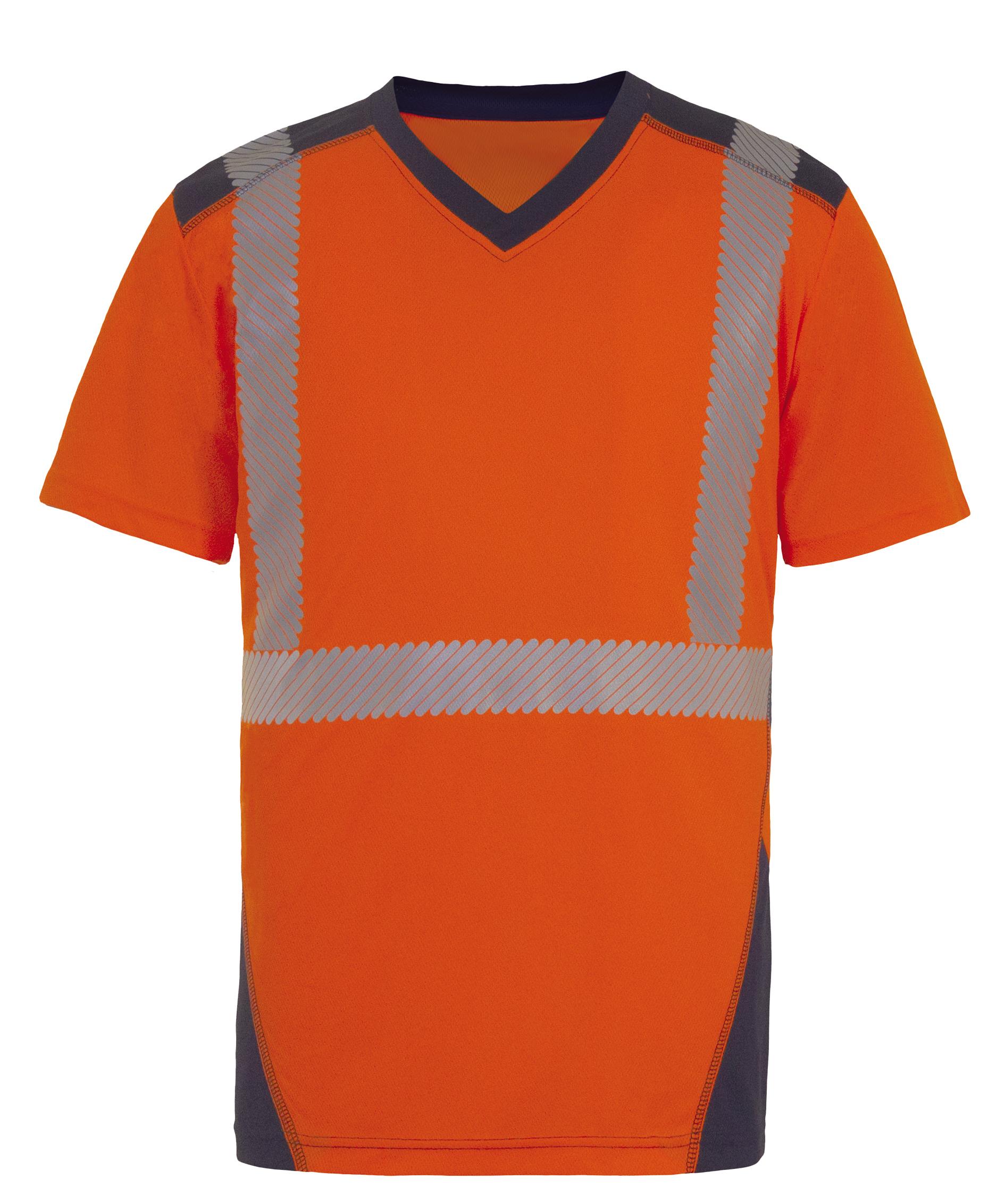 TEE-SHIRT HAUTE VISIBILITE BALI JAUNE/MARINE TAILLE S A 3XL