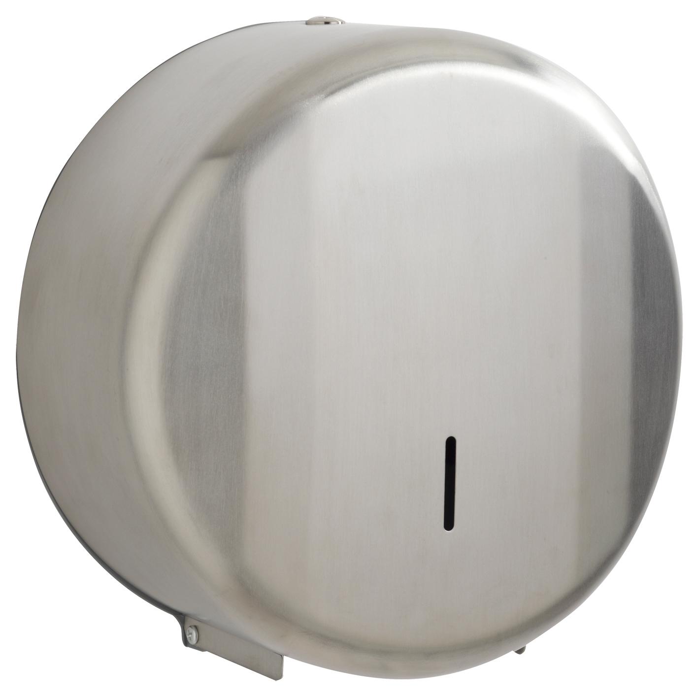 DISTRIBUTEUR PAPIER HYGIENIQUE ACIER BLANC 200M